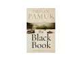 Omslaget till Orhan Pamuks roman "The Black Book", med en sepiafärgad bild av fartyg på en flod och en stad i bakgrunden.