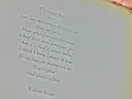 En kort dikt med udd, "Fire and Ice" av Robert Frost, funderar över världens undergång genom eld eller is.