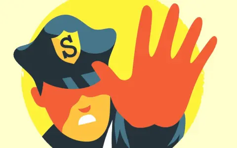 En polis med en sköld på hatten stoppar dig med en hand. En nidskrift synonym kan vara "hånskrift".