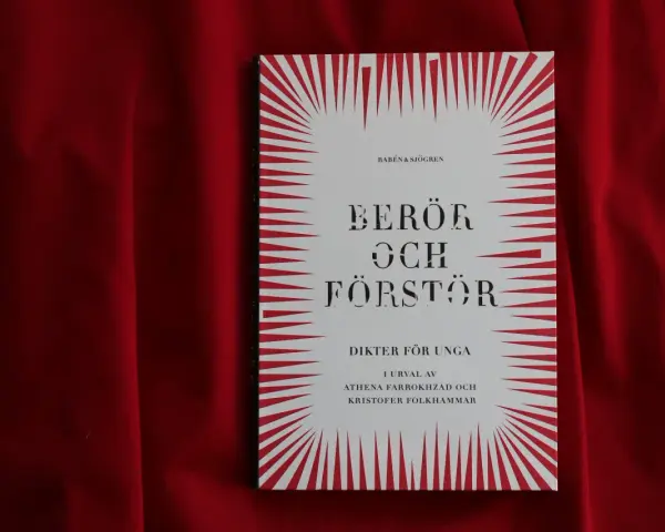En bok med titeln "Berör och förstör", dikter för unga, i urval av Athena Farrokhzad och Kristofer Folkhammar. Kanske en samling som inspirerar till nya bo bergman dikter.