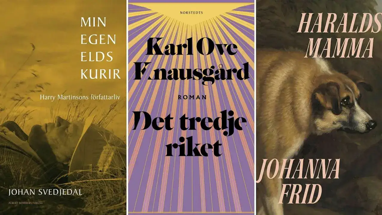 Tre bokomslag: