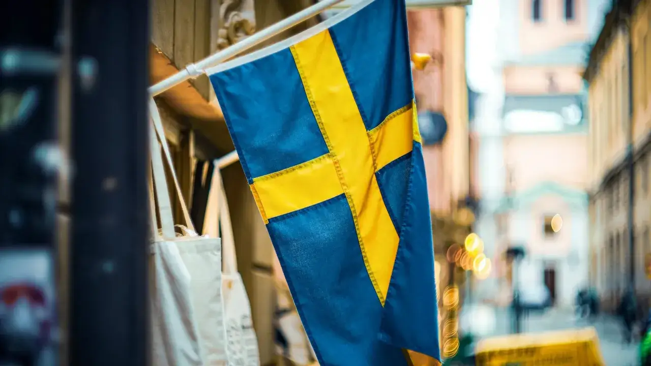 Svenska flaggan vajar stolt p&aring; en gr&auml;nd, kalla det vad fan du vill, men det &auml;r Sverige.